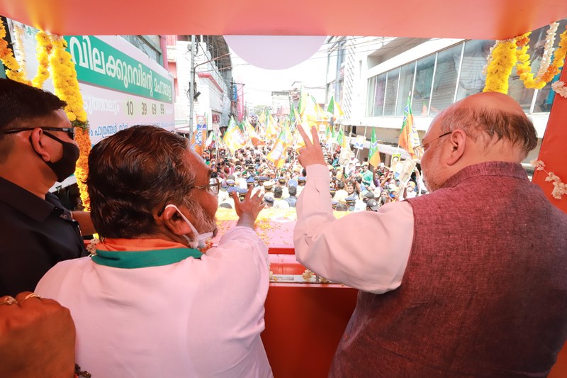 Amit Shah campaigns in Kerala