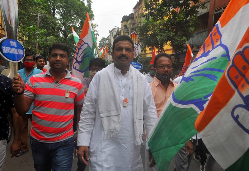 Sanjukta Morcha campaigns in Kolkata
