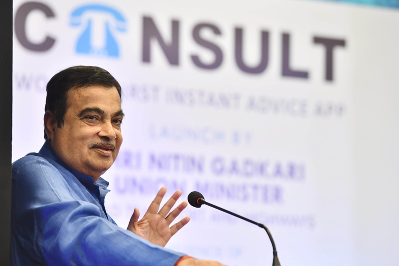 Nitin Gadkari launches World's First Instant Advice CONSULT App