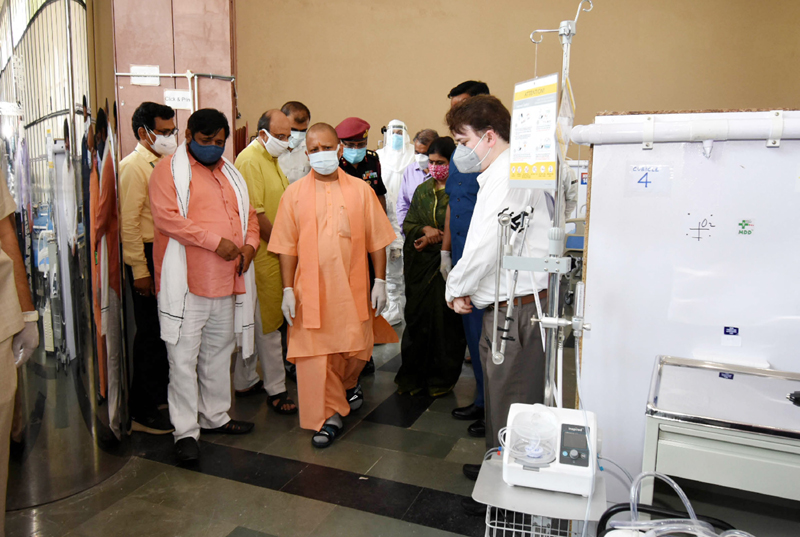 Yogi Adityanath inaugurates Atal Bihari Vajpayee Covid Hospital in Lucknow