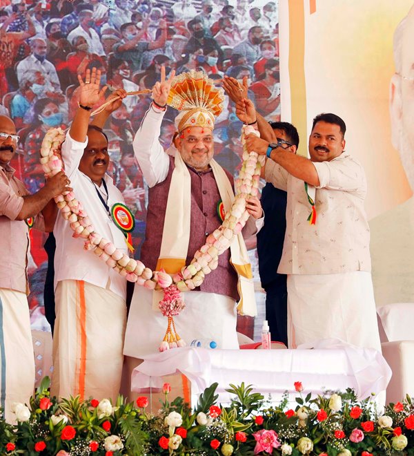 Amit Shah campaigns in Kerala