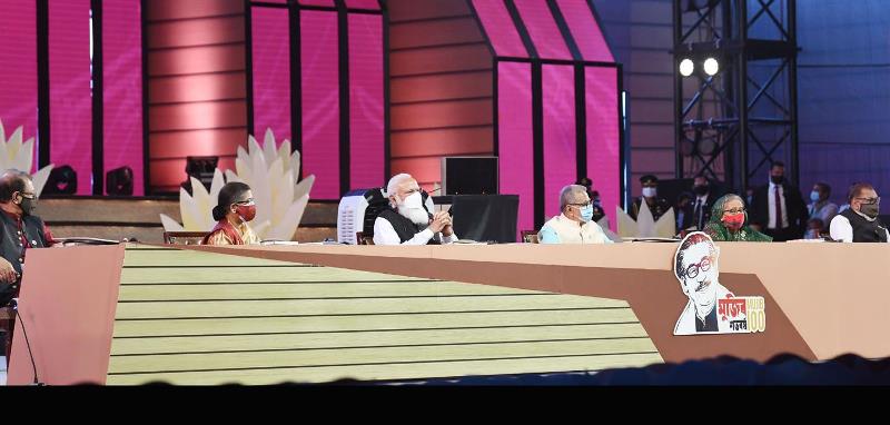 PM Modi performs puja at Jeshoreshwari Kali Temple, in Satkhira, Bangladesh.