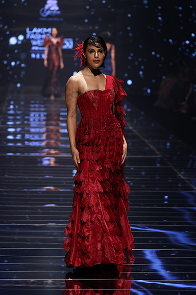 Models scorch the ramp for designer duo Paras and Shalini at Lakme Fashion Week 2022