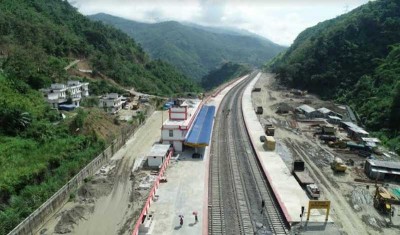 Jiribam - Imphal New Line Railway project work in Manipur progressing steadily