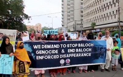Pakistan atrocities: Baloch group holds demonstration in Geneva