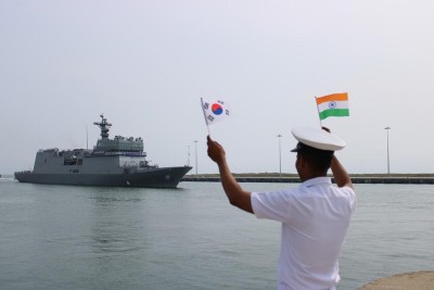 South Korean Naval Ships arrive in Chennai