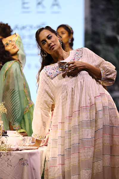 Eka showcases the spring summer collection at the Lakme Fashion Week 2022