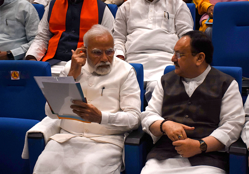 PM Modi attends parliamentary party meeting in New Delhi