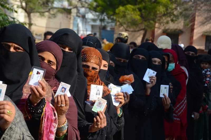 Glimpses of voting for assembly polls in UP, Uttarakhand and Goa