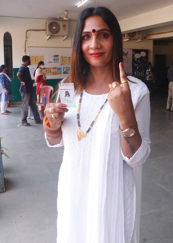 Glimpses of voting for assembly polls in UP, Uttarakhand and Goa