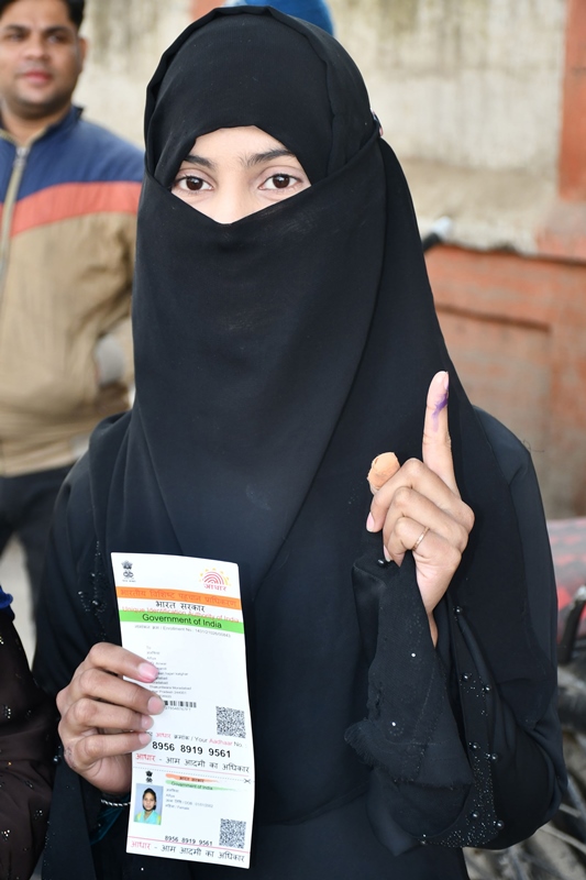 Glimpses of voting for assembly polls in UP, Uttarakhand and Goa
