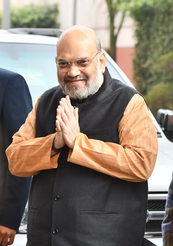 Amit Shah at BJP headquarters in New Delhi