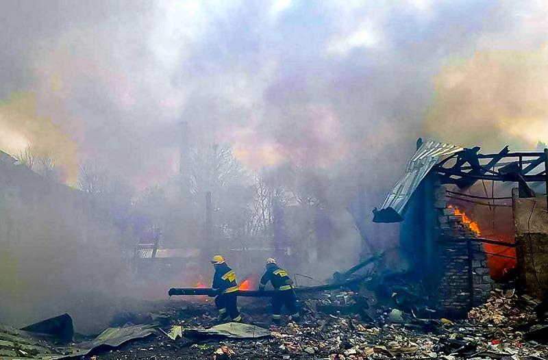 Russian airstrike in Ukraine