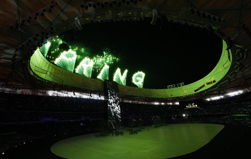Artists perform at Beijing 2022 Olympic Winter Games' opening ceremony