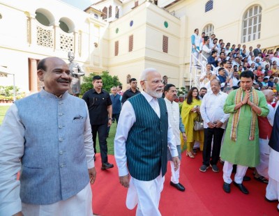 On Ganesh Chaturthi, India's parliamentarians shift to new block