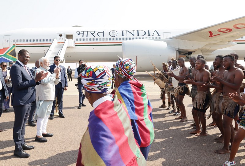 BRICS Summit: PM Modi accorded ceremonial welcome at South Africa's Johannesburg