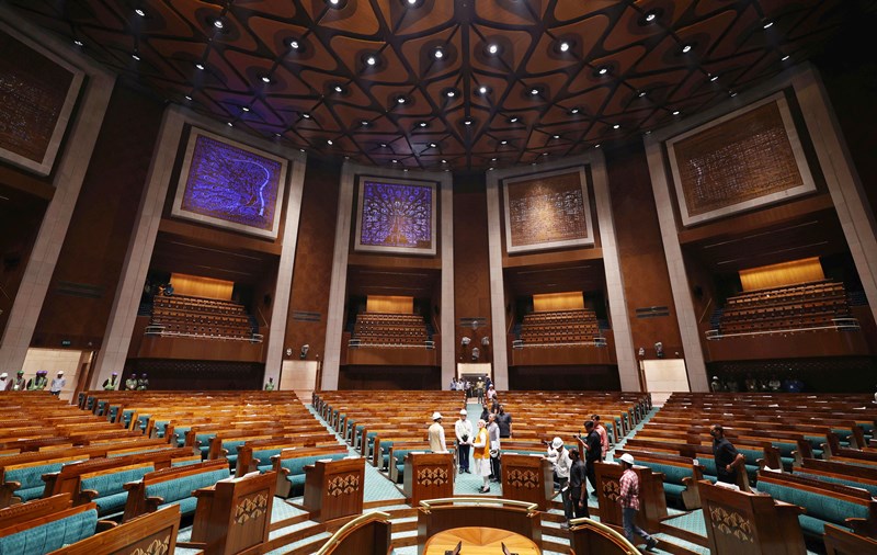 PM Modi takes new Parliament House tour