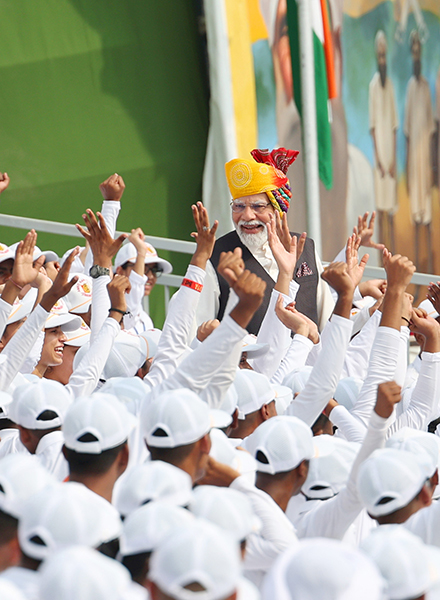 PM Modi addresses nation from Red Fort as India celebrates Independence Day