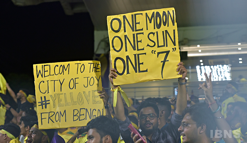 IPL 2023: Eden Gardens turns yellow in support of MS Dhoni