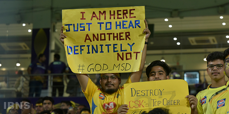 IPL 2023: Eden Gardens turns yellow in support of MS Dhoni