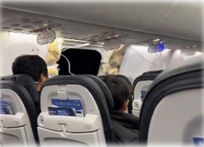 Plane door blows out mid-air, makes emergency landing in US