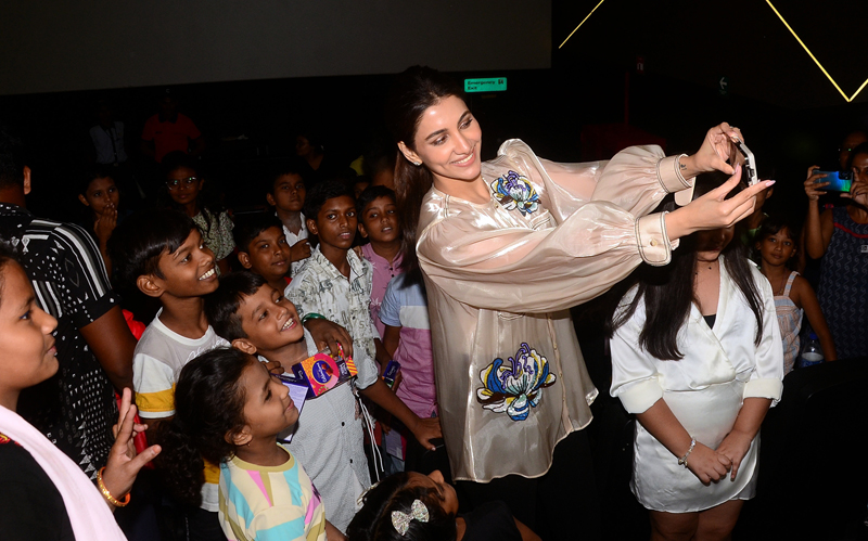 Actress Rukmini Maitra celebrates b'day with special kids at Boomerang screening