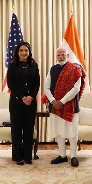 PM Modi meets Tulsi Gabbard in the United States