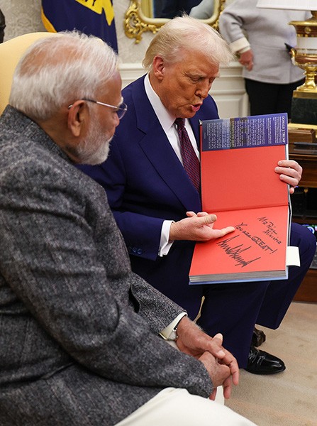 PM Modi meets US President Donald Trump at the White House