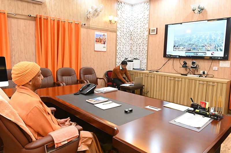 Yogi Adityanath monitors final snan of Maha Kumbh