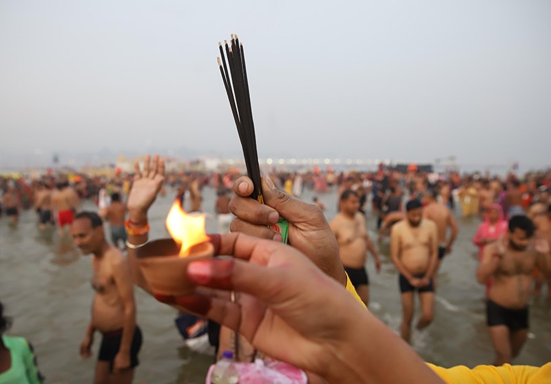 Glimpses of the final snan of Maha Kumbh