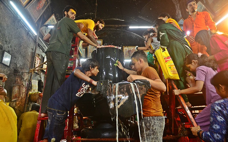 Hindu devotees celebrate Maha Shivratri in Kolkata