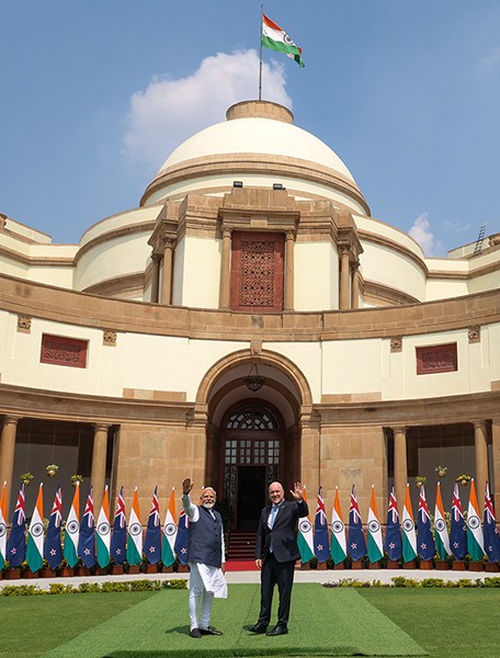 In Images: Modi meets New Zealand PM Christopher Luxon in New Delhi