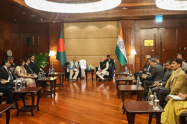 In Images: PM Modi meets Muhammad Yunus on sidelines of BIMSTEC Summit