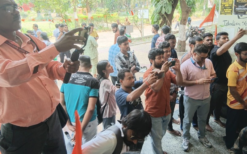 ABVP supporters observe Ram Navami in Jadavpur University