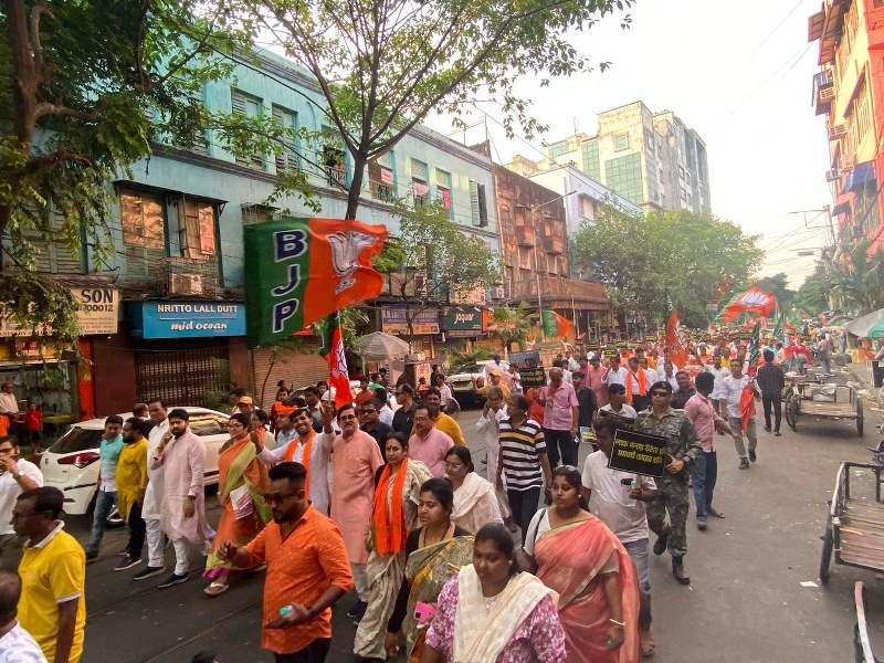 BJP protests SSC scam job loss against Mamata govt in Kolkata