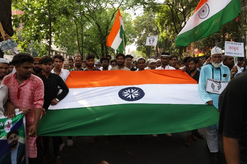 Muslims take to Kolkata streets to protest Waqf amendment