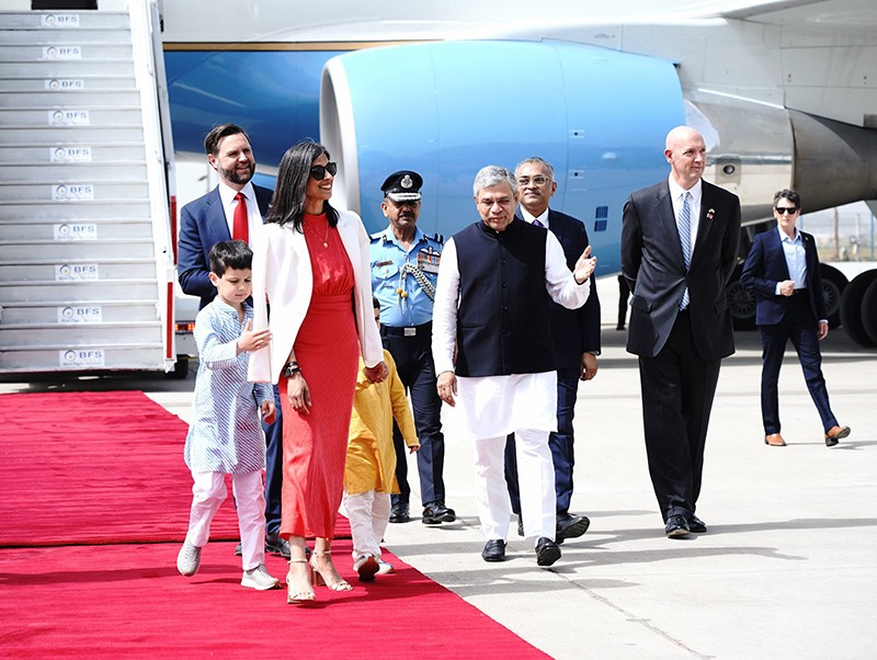 In Images: US Vice President JD Vance arrives in India