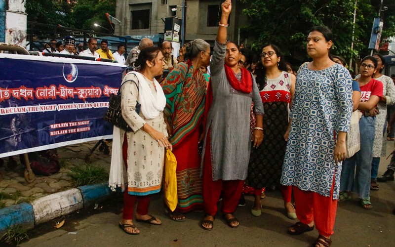 In Images: Protest against Kasba rape incident in Kolkata