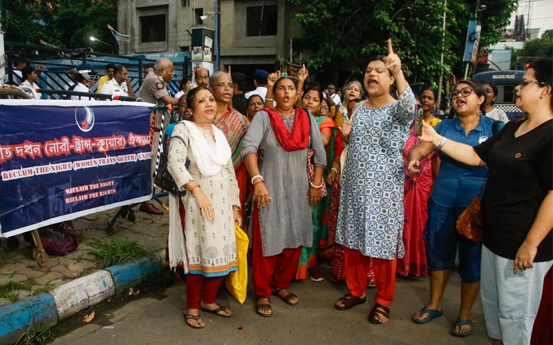 In Images: Protest against Kasba rape incident in Kolkata