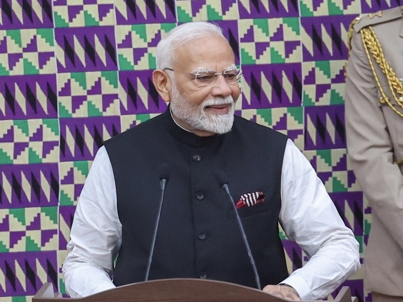 In Images: PM Modi addresses Ghanaian Parliament during landmark visit