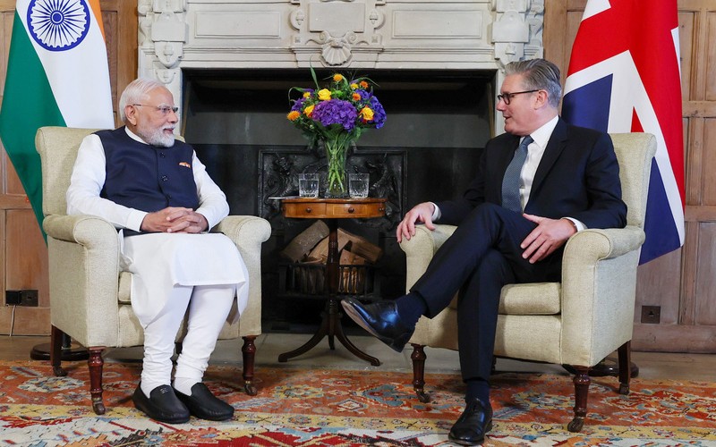 In Images: PM Modi meets UK counterpart Keir Starmer