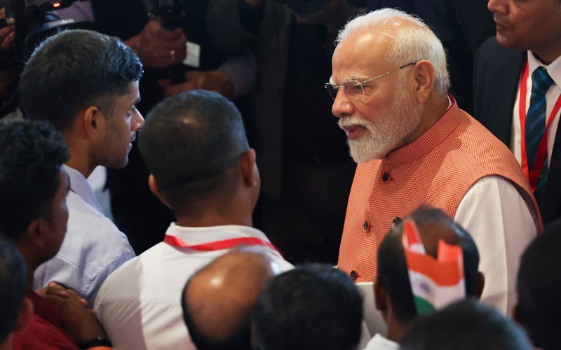 In Images: PM Modi welcomed by Indian diaspora in Maldives