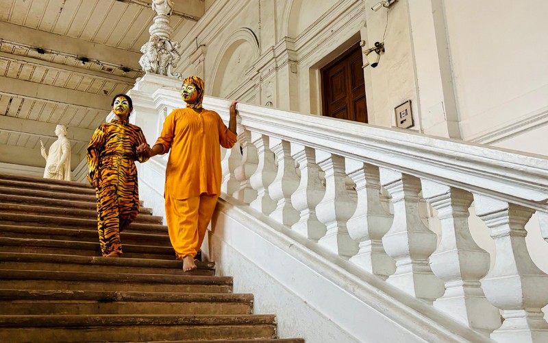 In Images: Indian Museum marks International Tiger Day with powerful street play