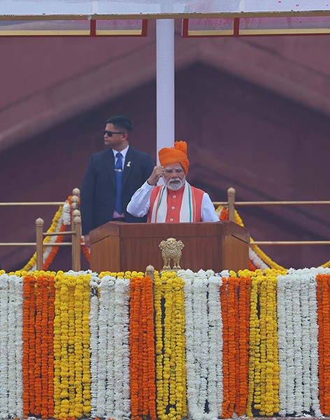 In Images: PM Modi addresses nation from Red Fort on 79th Independence Day