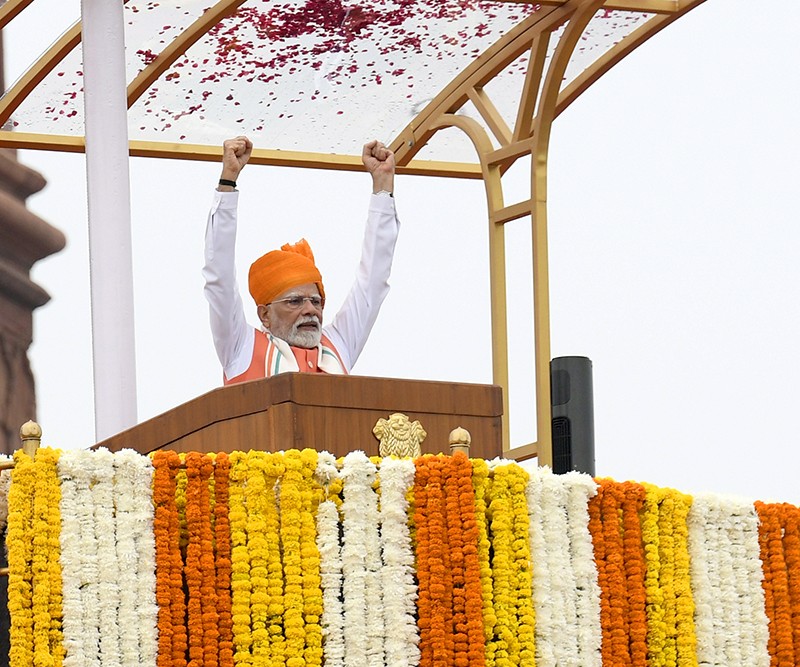 In Images: PM Modi addresses nation from Red Fort on 79th Independence Day