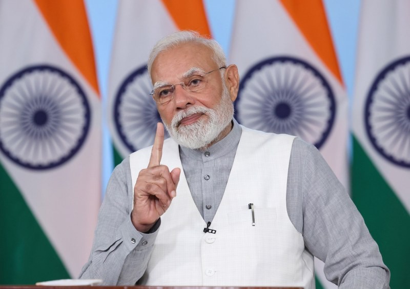 In Image: PM Modi addresses Ahmedabad girls’ hostel opening via video