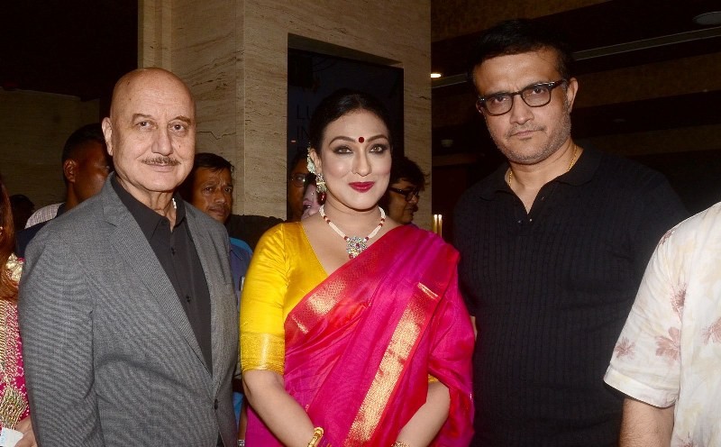 In Images: Anupam Kher, Rituparna Sengupta promote each other’s films in Kolkata