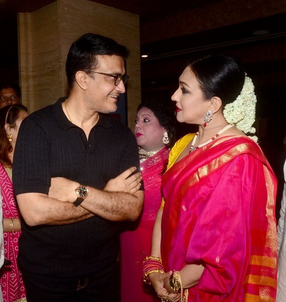 In Images: Anupam Kher, Rituparna Sengupta promote each other’s films in Kolkata