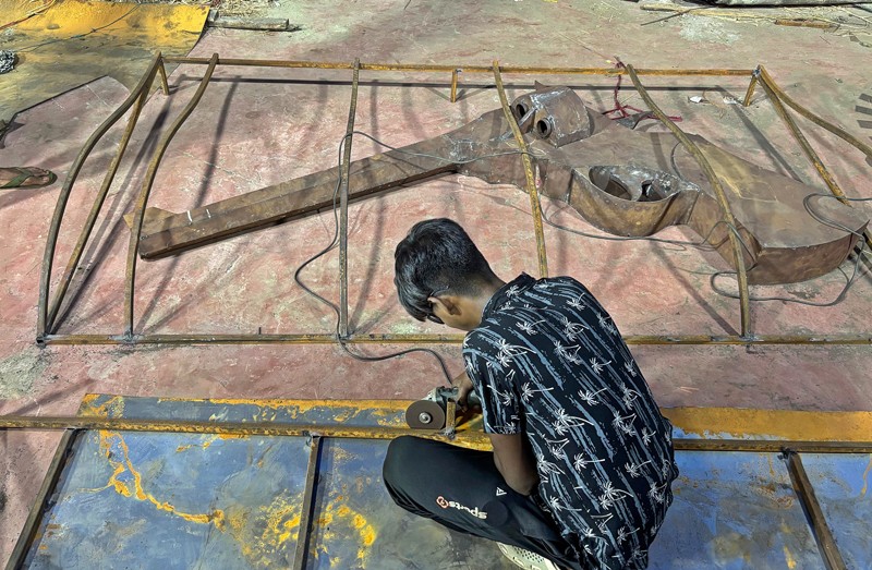In Images: Kolkata’s Shimla Byayam Samiti marks 100 years of Sarbajonin Durga Utsav with ‘Revolutionary Shrine of Swadeshiyana’ theme
