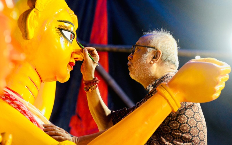 In Images: Kolkata’s Shimla Byayam Samiti marks 100 years of Sarbajonin Durga Utsav with ‘Revolutionary Shrine of Swadeshiyana’ theme